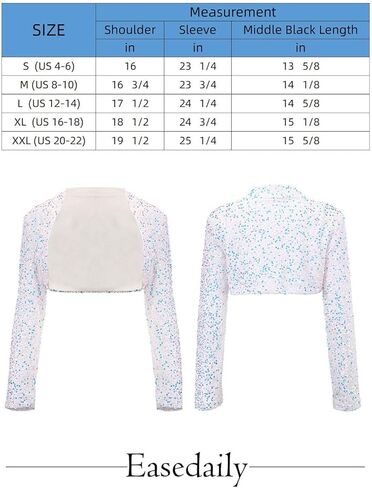 سترة نسائية سهلة الاستخدام مزينة بالترتر لفساتين السهرة سترات بوليرو بأكمام طويلة للحفلات الراقصة سترة مفتوحة من الأمام in Kuwait