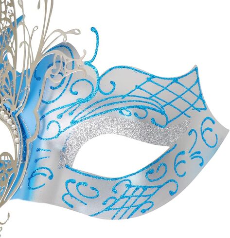 أقنعة الزوجين فراشة البندقية الغامضة فراشة لامعة سيدة حفلة تنكرية قناع هالوين ماردي غرا قناع الحزب in Kuwait