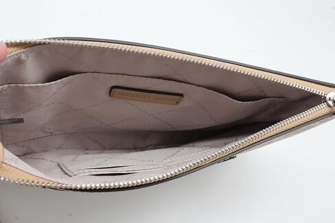 Michael Kors Jet Set Item Large 2 In 1 Card Case and Wristlet Clutch MK Signature (Camel) in Saudi Arabia