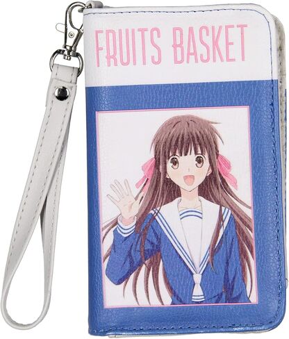 Seven Times Six Fruits Basket Tohru Wristlet Bi-Fold Snap Closure Tech Faux Leather Wallet Accessory in Saudi Arabia