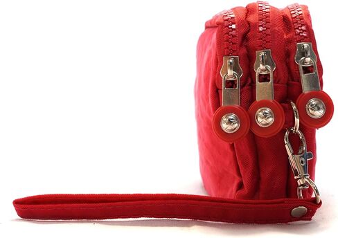 Nupouch Malibu Wristlet Three Zipper Wallet Purse in Saudi Arabia