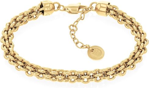 Tommy Hilfiger Women's Gold Plated Chain Bracelet | Elevate Your Style with a Timeless Accent |Jewelry for Everyday Glam| (Model:2780842), Medium, Stainless Steel, no gemstone in Saudi Arabia