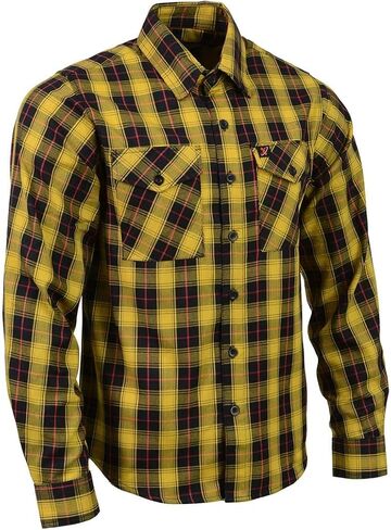 Milwaukee Leather Men’s Flannel Plaid Shirts Long Sleeve Button Down Cotton with Variety of Color Options Available in Saudi Arabia