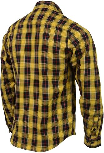 Milwaukee Leather Men’s Flannel Plaid Shirts Long Sleeve Button Down Cotton with Variety of Color Options Available in Saudi Arabia