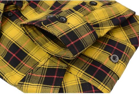 Milwaukee Leather Men’s Flannel Plaid Shirts Long Sleeve Button Down Cotton with Variety of Color Options Available in Saudi Arabia