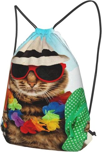 Drawstring Backpack Sports Gym Bag Waterproof String Bag for Men Women in Saudi Arabia