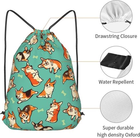 Drawstring Backpack Sports Gym Bag Waterproof String Bag for Men Women in Saudi Arabia