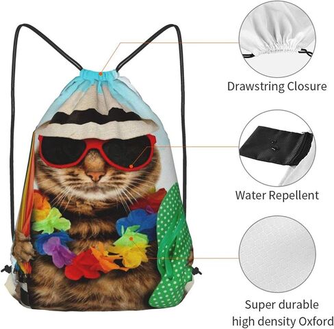 Drawstring Backpack Sports Gym Bag Waterproof String Bag for Men Women in Saudi Arabia