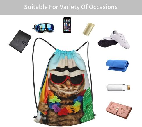 Drawstring Backpack Sports Gym Bag Waterproof String Bag for Men Women in Saudi Arabia