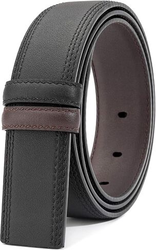 Vatee's Reversible Genuine Leather Belts without Buckle For Men Replacement Belt Strap 1.34"/1.5"/1.6" Wide in Saudi Arabia