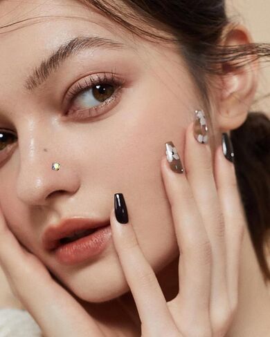 Minimalist G23 Solid Titanium Nose Rings Stud 20G AB CZ Screw Nose Rings 6MM Titanium Nose Piercing Jewelry Surgical Steel Hypoallergenic in Saudi Arabia