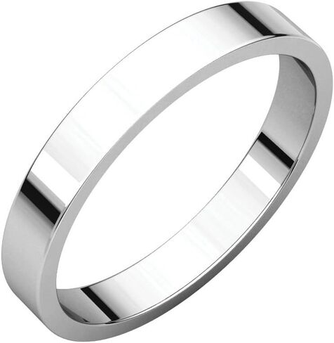 Platinum 3mm Flat Wedding Band in Saudi Arabia