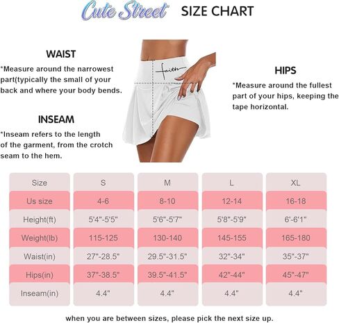 تنانير التنس النسائية من CuteStreet، تنانير رياضية أنيقة، تنانير جولف صغيرة، تنانير رياضية للجري in Kuwait