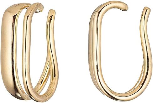 Ear Cuffs Gold Earring Ear Clip on Earrings for Women - Non Pierced Ear Cuffs No Piercing Ears Cartilage Earrings Minimalist Geometric Daily Wearing in Saudi Arabia