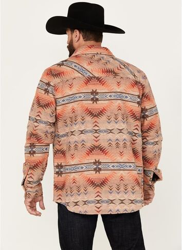 Rock & Roll Denim Men's Tan Aztec Shirt Jacket in Kuwait