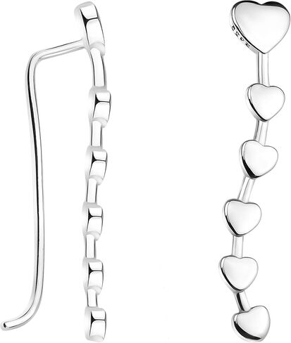 SOFIA MILANI - Women's Earrings 925 Silver - Heart Ear Climbers - 20715 in Kuwait