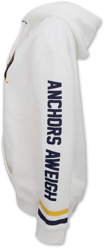 Armed Forces Gear US Navy Womens Tackle Twill Fleece Stripe Hood (White) in Saudi Arabia
