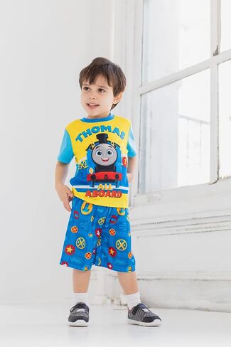 Thomas & Friends Tank Engine Pajama Shirt & Pajama Shorts Set in Saudi Arabia