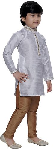 Tathastu Boys Festive Art Silk Kurta Pajama Set in Kuwait