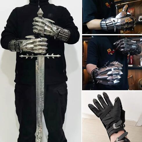 Forgemith Film Props Gloves for Cosplay, Metallic, One size in Kuwait