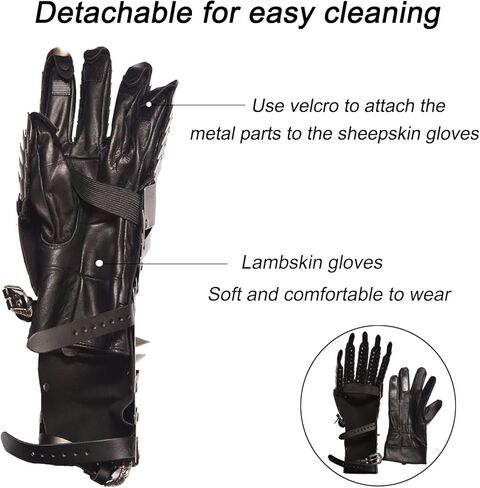 Forgemith Film Props Gloves for Cosplay, Metallic, One size in Kuwait