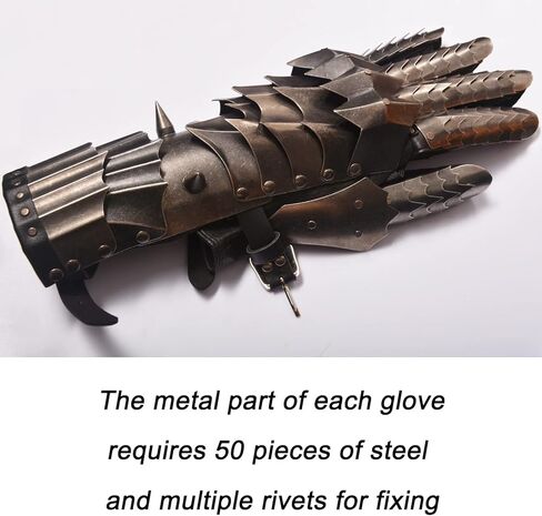 Forgemith Film Props Gloves for Cosplay, Metallic, One size in Kuwait