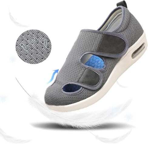 JBTNBX Women's Diabetic Shoe Walking Shoes Extra Wide Widths Adjustable Sneakers for Elderly Edema Swollen Feet in Saudi Arabia