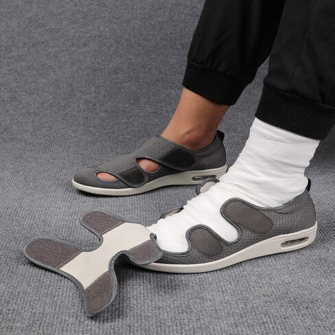 JBTNBX Women's Diabetic Shoe Walking Shoes Extra Wide Widths Adjustable Sneakers for Elderly Edema Swollen Feet in Saudi Arabia