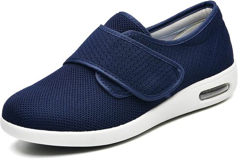 W&LESVAGO Women's Wide Width Non-Slip Diabetic Walking Shoes with Air Cushion,Lightweight Adjustable Edema Sneakers for Arthritis Swollen Feet in Kuwait