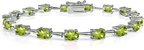 B. سوار تنس نسائي من الفضة الإسترليني الأصلية أو المُصنعة أو المُقلدة مقاس 6 × 4 مم من الفضة الإسترليني الرائعة in Saudi Arabia