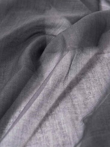 Ovcio Featherlight Charcoal Gray Cashmere Scarf - 100% Pure Cashmere Wrap Scarf for Women (87x39) with Gift Box in Saudi Arabia