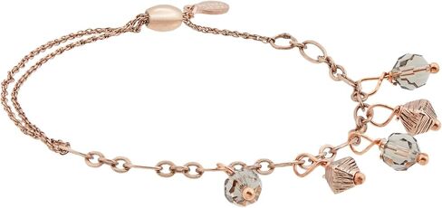 Alex and Ani A19EBCRY02RAR,Crystal Pull Chain Bracelet, Greige,Rafaelian Antique Rose,Grey,Bracelet in Saudi Arabia