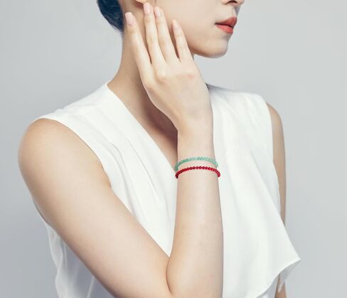 12 قطعة سوار مطرز بالكريستال للنساء والرجال - سوار أحجار كريمة شبه ثمينة 4 مم من الحجر الطبيعي للشفاء سوار قابل للتمدد أساور اليوغا مجوهرات هدايا in Kuwait