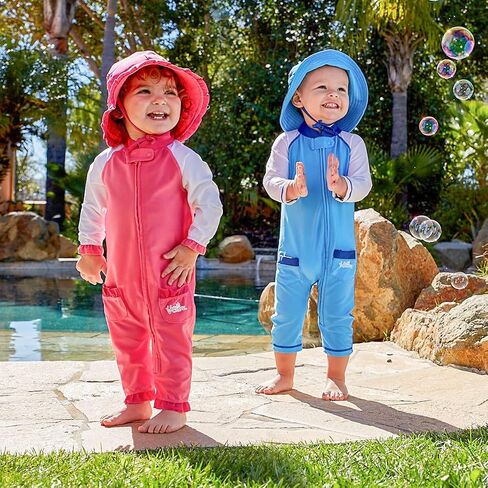 قبعة شمسية ذات وجهين من UV SKINZ Baby Boys UPF 50+ - قبعات تحجب الشمس للرضع in Kuwait