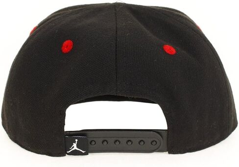 Nike Jordan Big Boys' Youth Retro Jumpman Snapback Hat (4/7, Black/Red), Black in Saudi Arabia