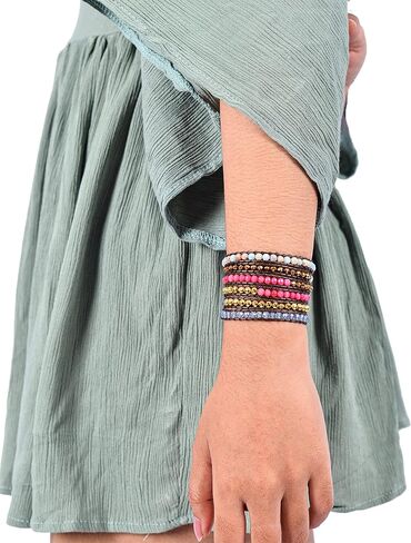 سوار ملفوف من اليشم الأبيض + اليشم الوردي، Hematite, Jasper - Spirit Wrist Aeren Boho Wrap in Kuwait