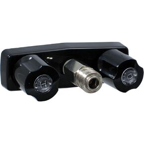 VALTERRA Phoenix Faucets PF213791 Plastic Dual Handle 4" Faucet with Quick Connect - Black