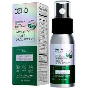 Orlo Immunity Boost Multivitamin Supplement for Adults Spray - Spirulina, Bioactive Vitamin B Complex, B12 Methylcobalamin, Vitamin D3 - Energy, Brain & Immune Health (Up to 60 Servings)