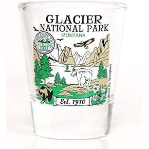 Glacier Montana National Park Series Collection Shot Glass