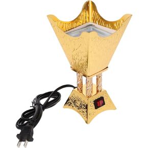 Holibanna Plug-in Incense Burner Electric Vintage Burner Ornament Arabic Decor Aroma Burner Decorative Incense Holder for Home Dining Table Centerpiece