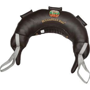 Bulgarian Bag - Genuine Leather (30 lb.) (Fitness, Crossfit, Wrestling, Judo, Grappling, Functional Training, MMA, Sandbag), Medium