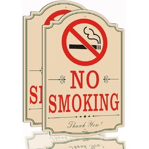 لافتات ممنوع التدخين مقاس 30.48 سم × 20.32 سم لافتات ممنوع التدخين للمنزل التجاري، ألومنيوم خالٍ من الصدأ، مقاوم للطقس، سهل التركيب، للاستخدام الخارجي أو الداخلي، عبوتان in Kuwait