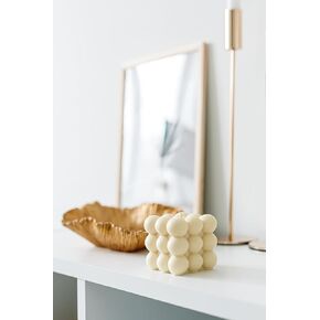 Bubble Candles White Handcrafted Natural Soy Wax Modern Family Life, Special Day's, Home Use and Gifting, Aesthetic Home Decor Candles in Saudi Arabia