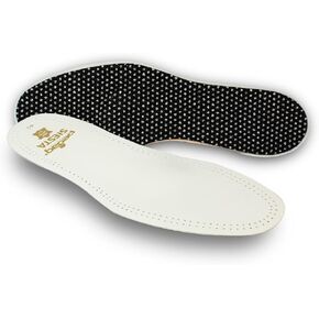 Pedag Siesta Insoles | Made in Germany | Arch Support for Flat Feet | Flexible Metatarsal Support | Ideal for Boots & High Heels | Active Charcoal Filter | White | US W12/M9/ EU 42