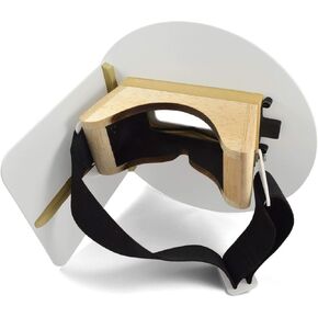 Wendy's Pancake Welding Hood Helmet w/Strap - Right Handed - White