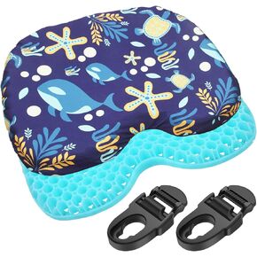 LaWana Anti-Slip Kayak Seat Cushion – for Waterproof Gel Pad for Kayaking,Canoeing and Kayak Seat Pad Compatible with Lifetime Emotion 2 Sets Kayak Seat Clips and Hooks
