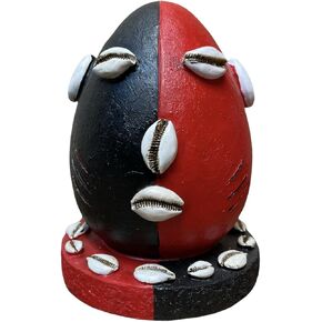 Statues Artificial Stone Orisha Elegua Sculpture Gray or Beige 8 inch.