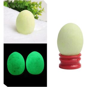 Acxico 1 pcs 4.5cm "Glow in The Dark" Quartz Crystal Sphere Egg Reiki Healing