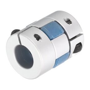 uxcell Aluminum Plum Shaft Coupling 10mm to 10mm Bore L25xD20 Flexible Coupler Joint for Machine and Servo Stepped Motor Pack of 1