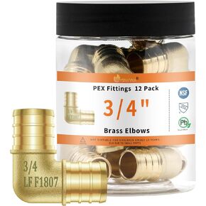 Pex Fittings 1/2 Inch, 24 PCS 1/2" Pex Coupling, No Lead Brass, 1/2 Inch Pex Fittings For Pex Pipe
